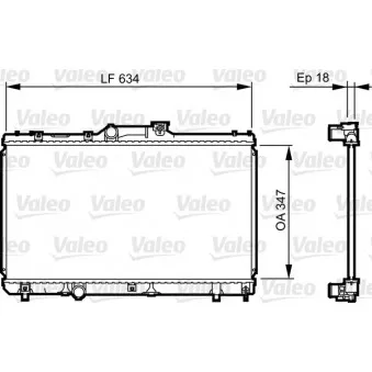 Radiateur, refroidissement du moteur VALEO 731441