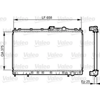 Radiateur, refroidissement du moteur VALEO 731451