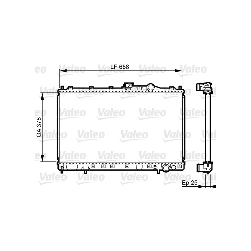 Radiateur, refroidissement du moteur VALEO 731451