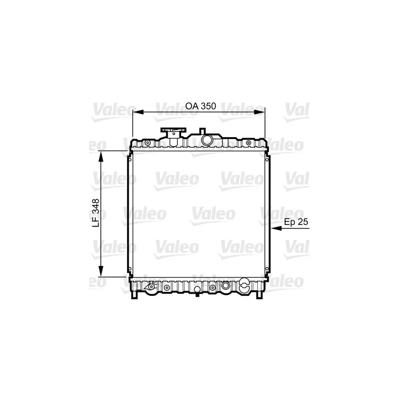 Radiateur, refroidissement du moteur VALEO 731459
