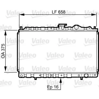 Radiateur, refroidissement du moteur VALEO 731462