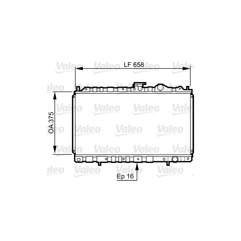 Radiateur, refroidissement du moteur VALEO 731462