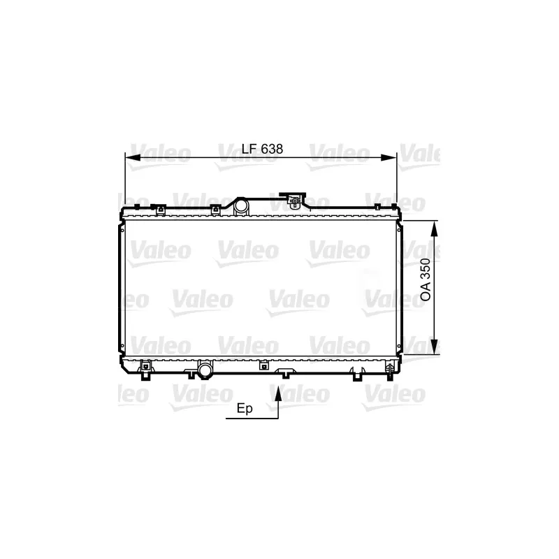 Radiateur, refroidissement du moteur VALEO 731464