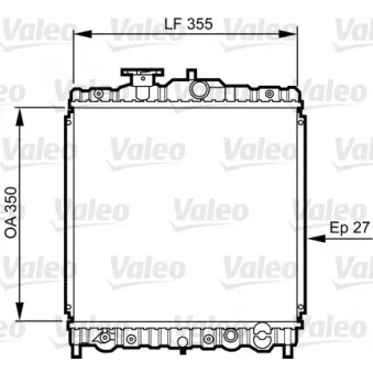 Radiateur, refroidissement du moteur VALEO 731469