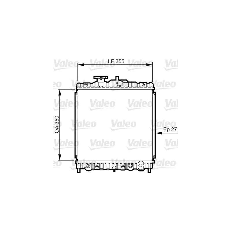 Radiateur, refroidissement du moteur VALEO 731469