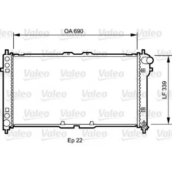 Radiateur, refroidissement du moteur VALEO 731472