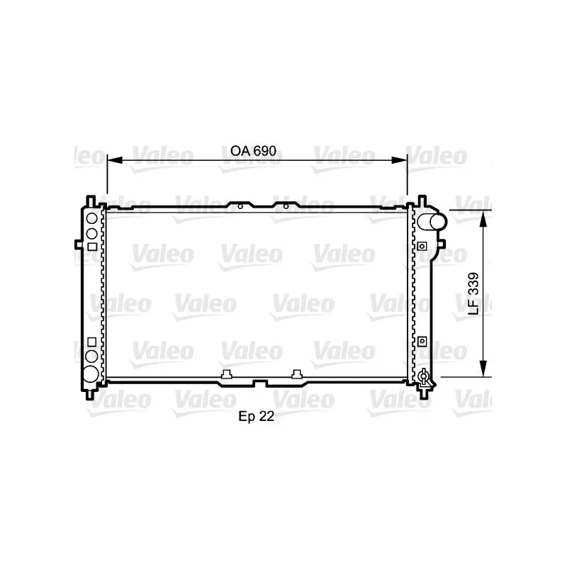 Radiateur, refroidissement du moteur VALEO 731472
