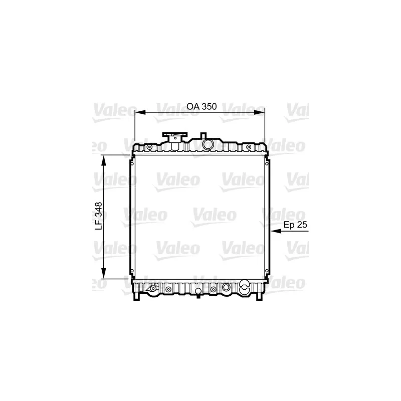Radiateur, refroidissement du moteur VALEO 731474