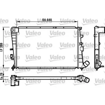 Radiateur, refroidissement du moteur VALEO 731496