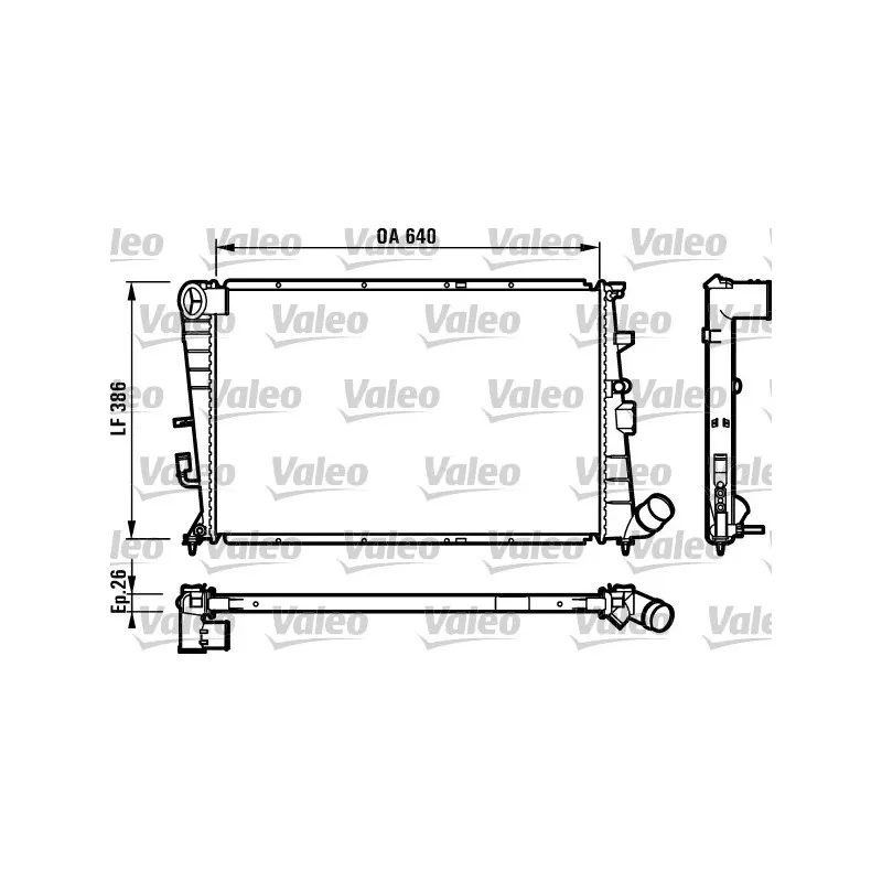 Radiateur, refroidissement du moteur VALEO 731496