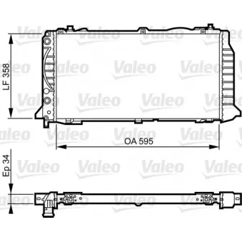 Radiateur, refroidissement du moteur VALEO 731501