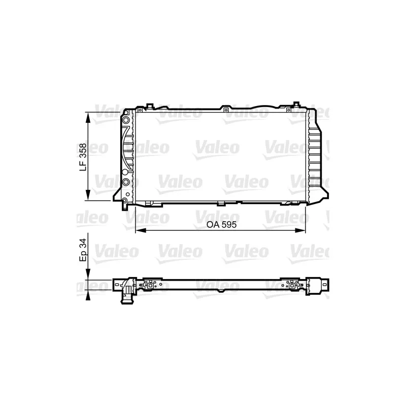 Radiateur, refroidissement du moteur VALEO 731501