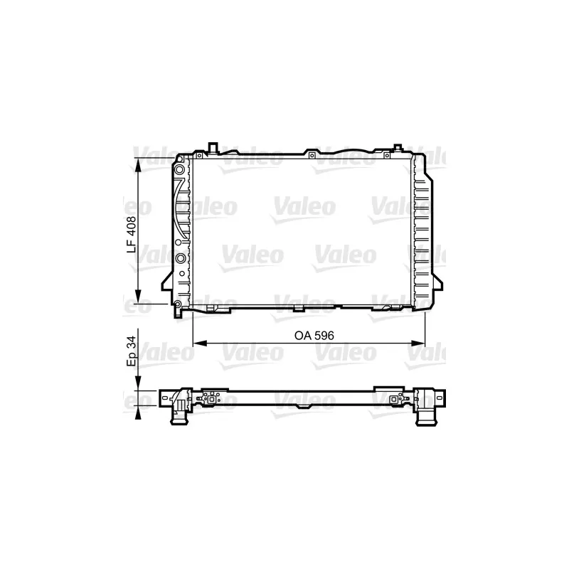 Radiateur, refroidissement du moteur VALEO 731503