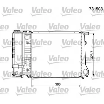 Radiateur, refroidissement du moteur VALEO 731508