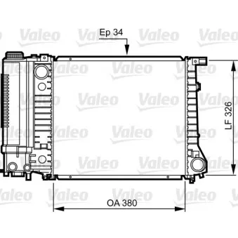 Radiateur, refroidissement du moteur VALEO 731509