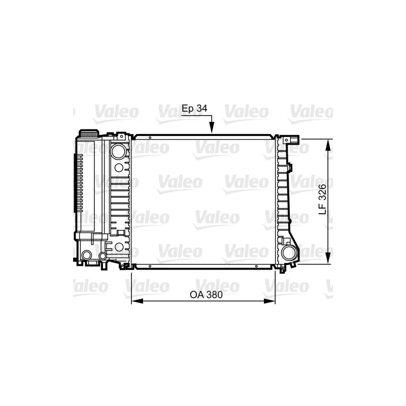 Radiateur, refroidissement du moteur VALEO 731509
