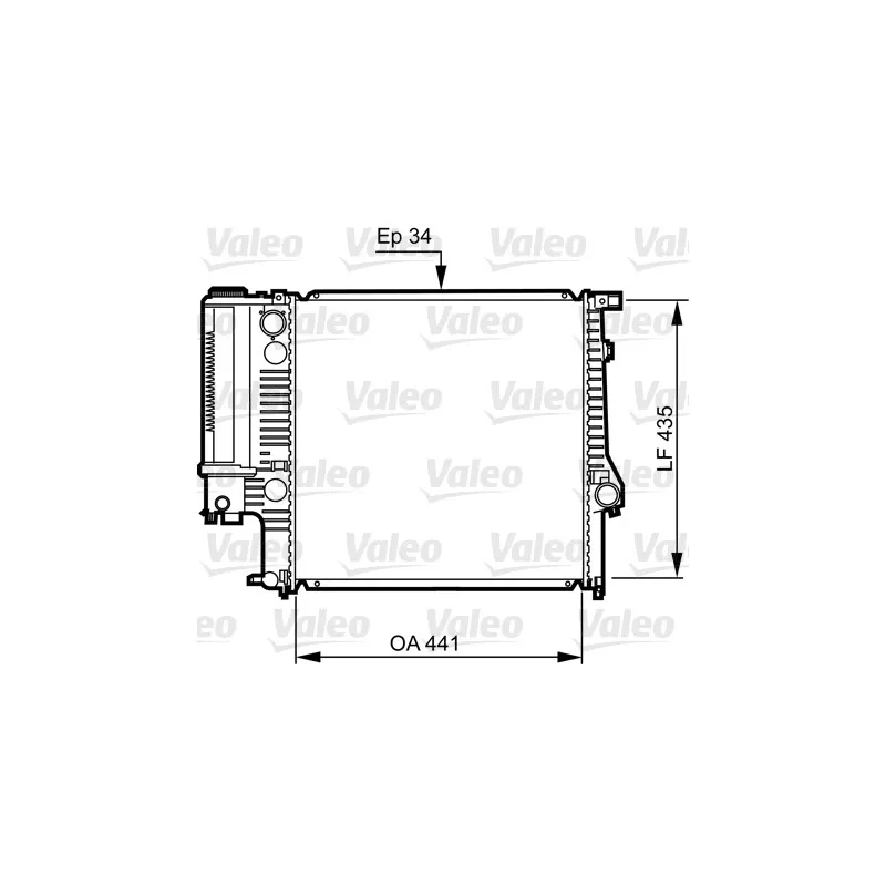 Radiateur, refroidissement du moteur VALEO 731512
