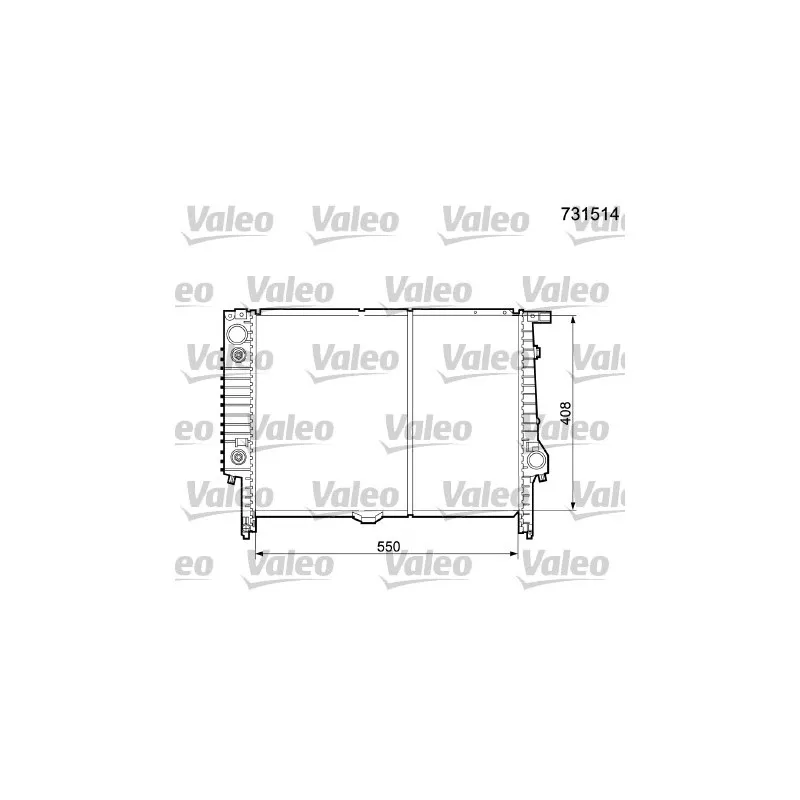 Radiateur, refroidissement du moteur VALEO 731514