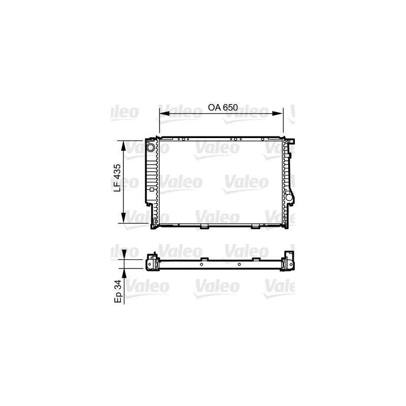 Radiateur, refroidissement du moteur VALEO 731523