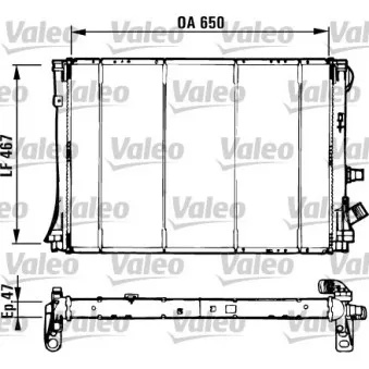 Radiateur, refroidissement du moteur VALEO 731529