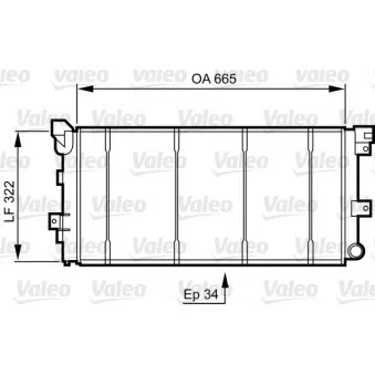 Radiateur, refroidissement du moteur VALEO 731531