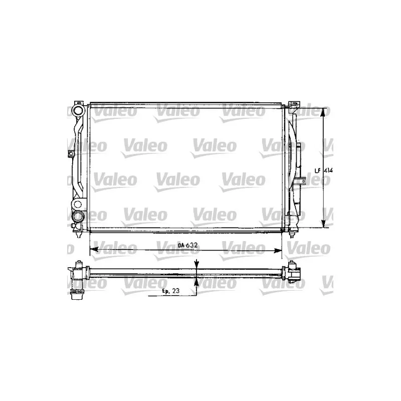 Radiateur, refroidissement du moteur VALEO 731537