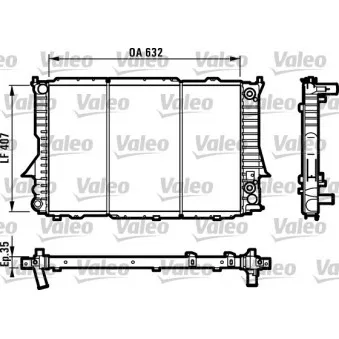 Radiateur, refroidissement du moteur VALEO 731549