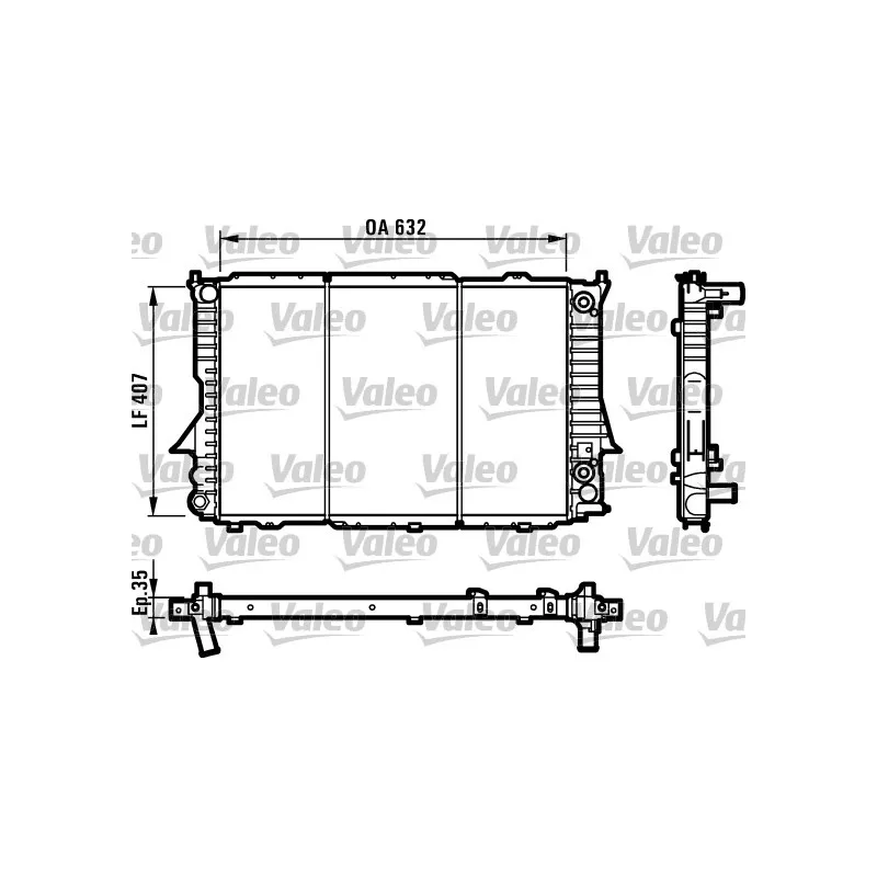 Radiateur, refroidissement du moteur VALEO 731549