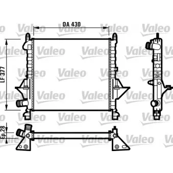 Radiateur, refroidissement du moteur VALEO 731552