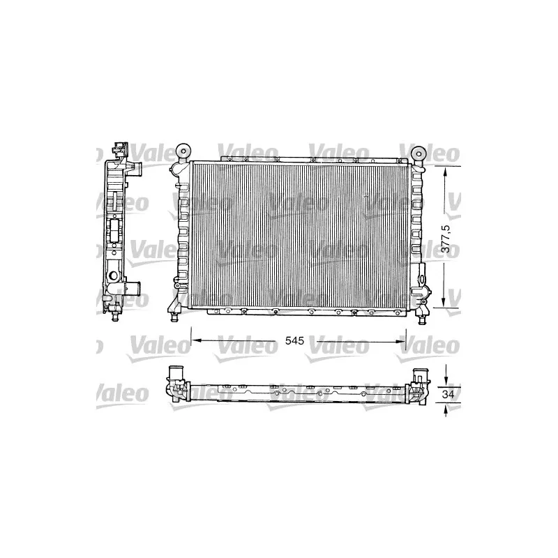 Radiateur, refroidissement du moteur VALEO 731559