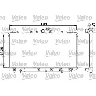 Radiateur, refroidissement du moteur VALEO 731568