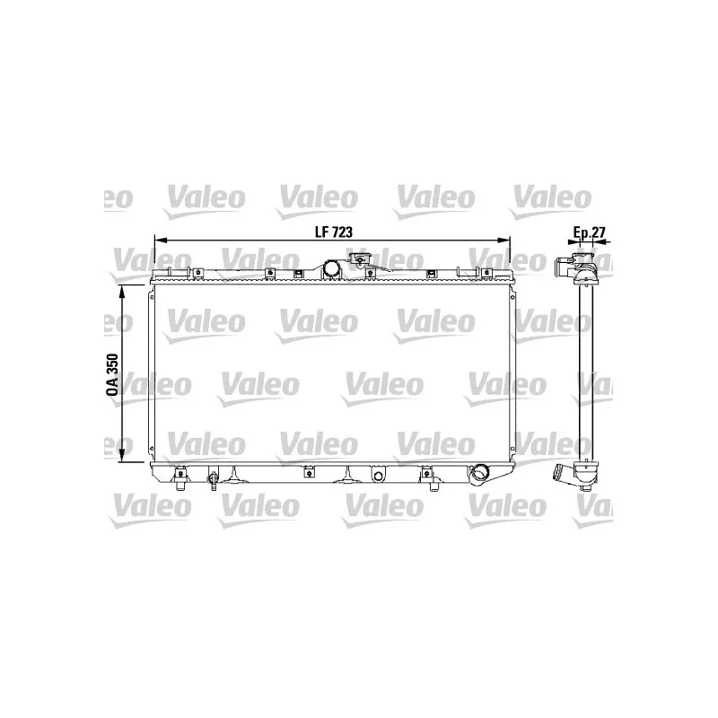 Radiateur, refroidissement du moteur VALEO 731568