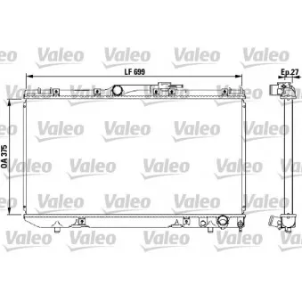 Radiateur, refroidissement du moteur VALEO 731569