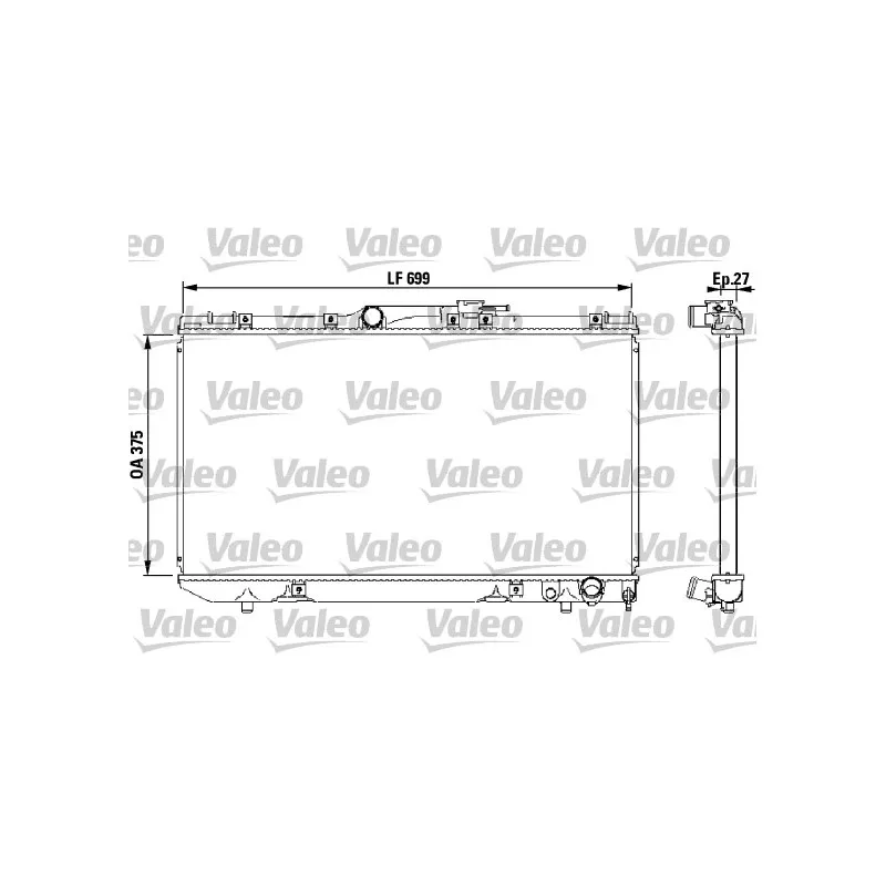 Radiateur, refroidissement du moteur VALEO 731569