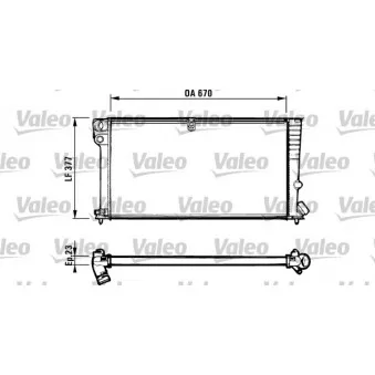 Radiateur, refroidissement du moteur VALEO 731570