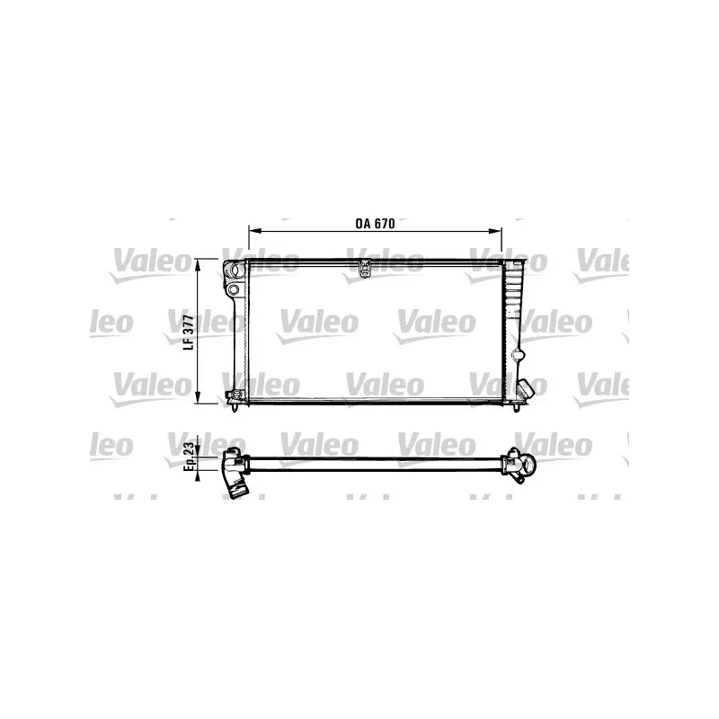 Radiateur, refroidissement du moteur VALEO 731570