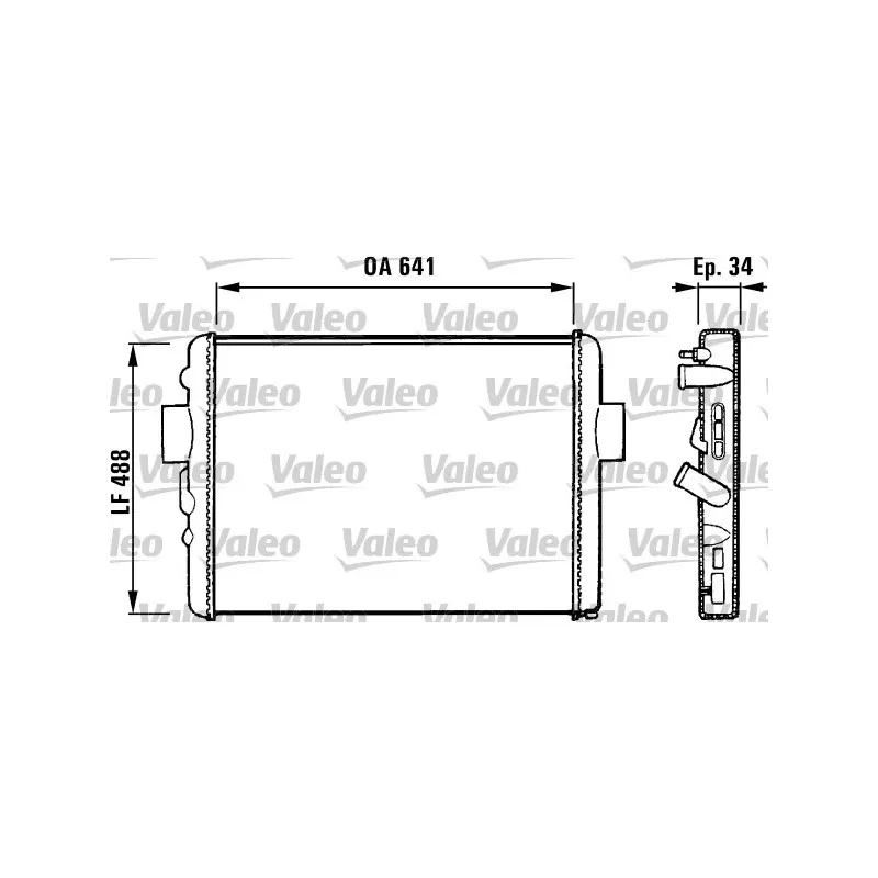 Radiateur, refroidissement du moteur VALEO 731572
