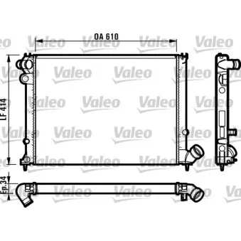 Radiateur, refroidissement du moteur VALEO 731573