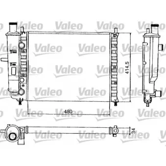 Radiateur, refroidissement du moteur VALEO