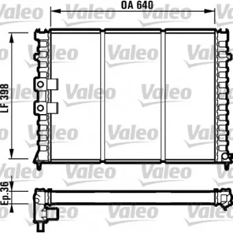 Radiateur, refroidissement du moteur VALEO 731586
