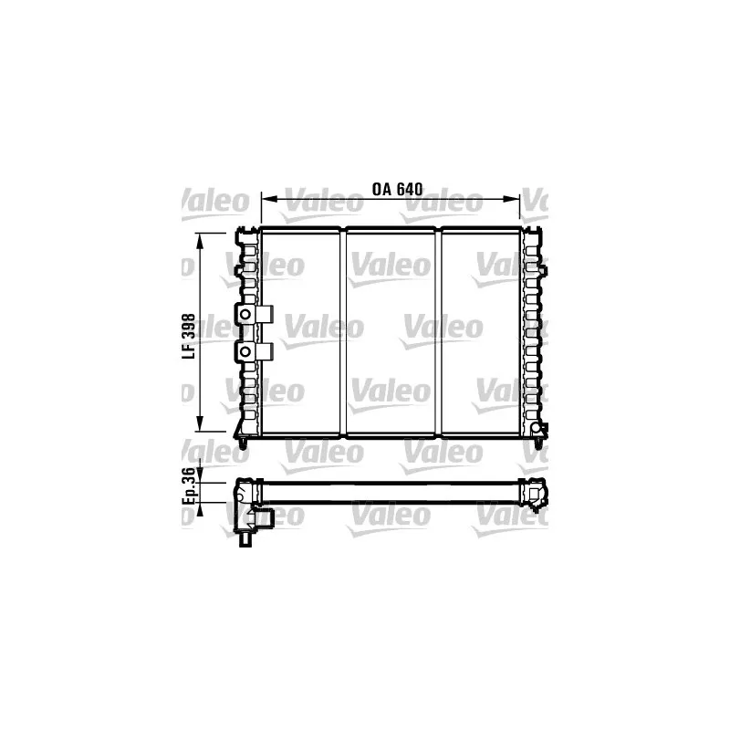 Radiateur, refroidissement du moteur VALEO 731586