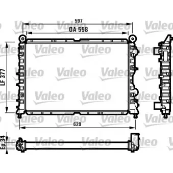 Radiateur, refroidissement du moteur VALEO 731591