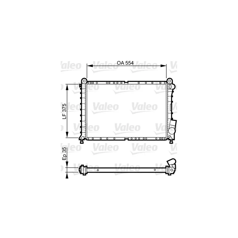 Radiateur, refroidissement du moteur VALEO 731593