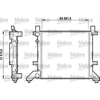 Radiateur, refroidissement du moteur VALEO 731605