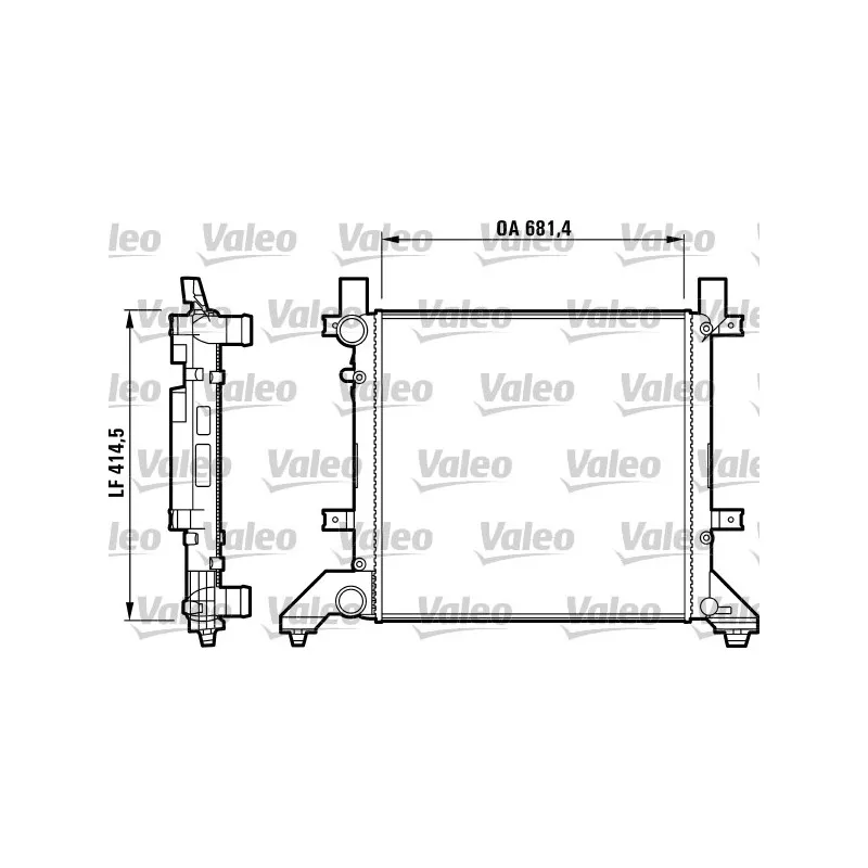 Radiateur, refroidissement du moteur VALEO 731605
