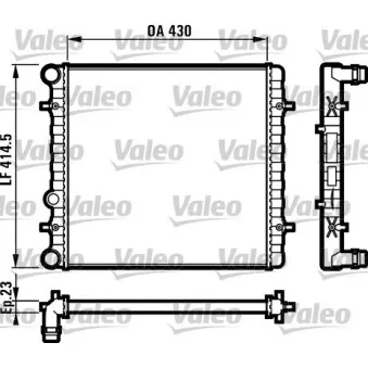 Radiateur, refroidissement du moteur VALEO 731607