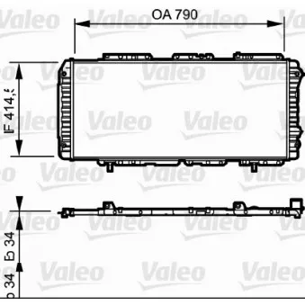 Radiateur, refroidissement du moteur VALEO 731611