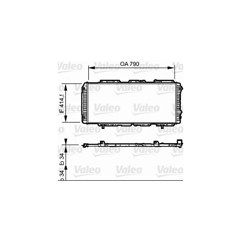 Radiateur, refroidissement du moteur VALEO 731611
