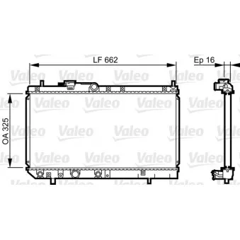 Radiateur, refroidissement du moteur VALEO 731620