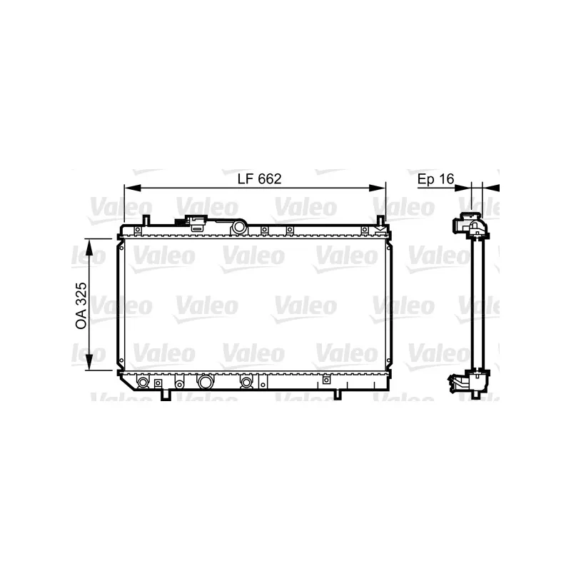 Radiateur, refroidissement du moteur VALEO 731620